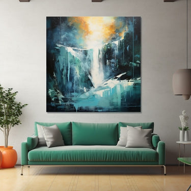Abstract Waterfall Painting